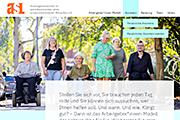 Internet-Service Berlin: Referenz Website ASL  Arbeitsgemeinschaft für  selbstbestimmtes Leben  schwerstbehinderter Menschen e.V.