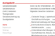 Referenz Werbeagentur durchgedacht, Berlin - Referenzen Internet-Service Berlin - Webdesign, Homepage-Erstellung, Online-Shop-Erstellung