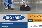 Referenz Website IBO-REP Industriebode, Ahrensfelde - Internet-Service Berlin - Webdesign, Homepage-Erstellung, Online-Shop-Erstellung