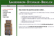 Referenz Lagerraum & Storage in Berlin - Referenzen Internet-Service Berlin - Webdesign, Homepage-Erstellung, Online-Shop-Erstellung