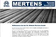 Referenz Website Mertens Stahl, Berlin - Internet-Service Berlin - Webdesign, Homepage-Erstellung, Online-Shop-Erstellung