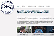 Referenz Website PPS, Personal Protection Service, Berlin - Internet-Service Berlin - Webdesign, Homepage-Erstellung, Online-Shop-Erstellung