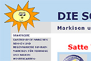 Referenz Website Die Schattenecke, Dahlewitz - Sonnenschutz und Markisen - Referenzen Internet-Service Berlin - Webdesign, Homepage-Erstellung, Online-Shop-Erstellung